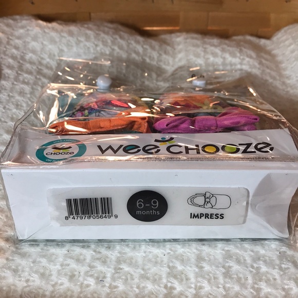 NWT Wee Chooze 6-9 Months Infant Crib Girls Shoes - Picture 4 of 8